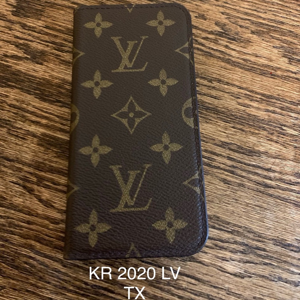 LV iPhone X Wallet Case